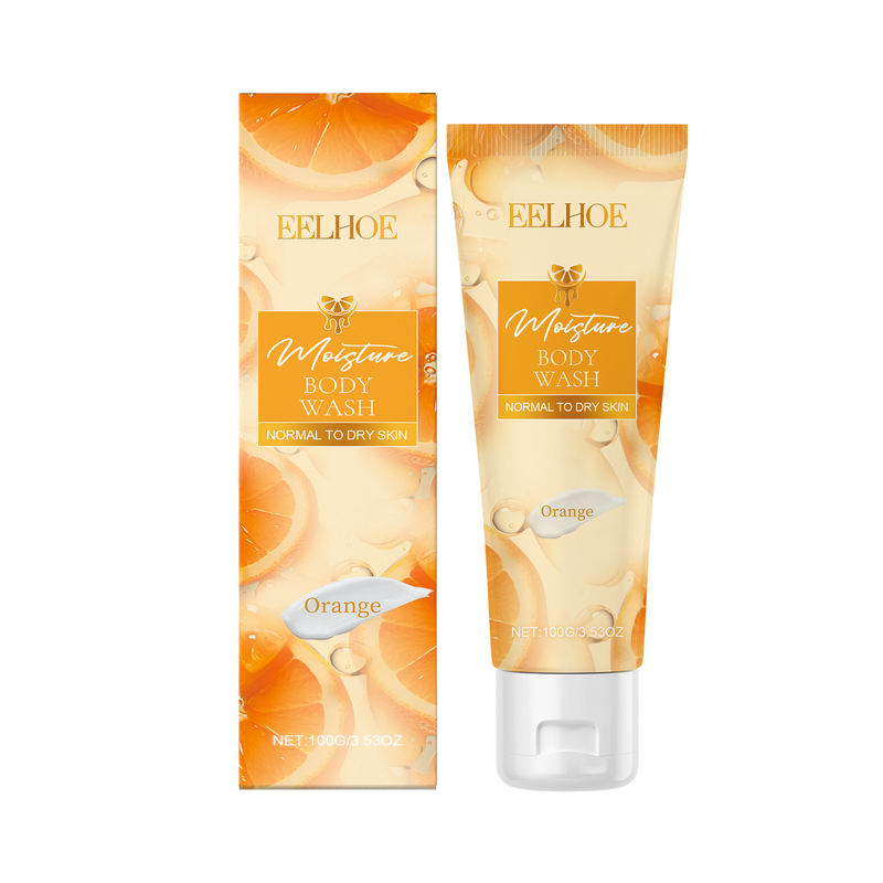 EELHOE Orange Moisturizing Shower Gel, Refreshing Orange Essence Gently Nourishes The Body Clean And Moisturizing Shower Gel_voghion.com