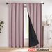 100% Blackout Curtains For Living Room - Rod Pocket Sun Blocking Thermal Insulated Drapes - Modern Style (Multiple Sizes & Colors)_voghion.com