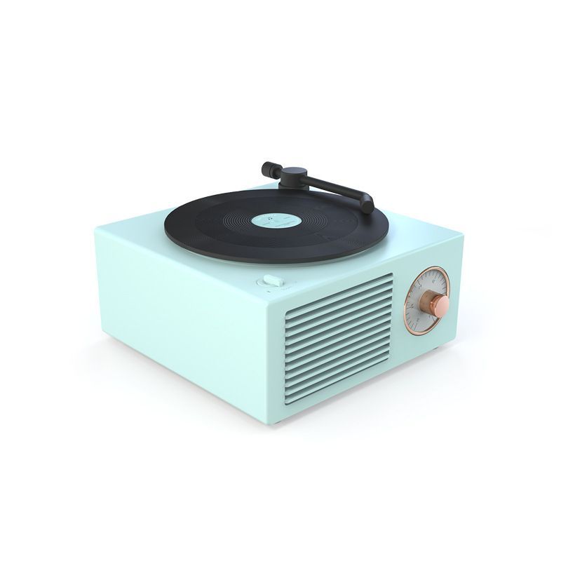 Wireless Mini Portable Retro Phonograph Bluetooth Speaker_voghion.com