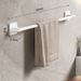 No-Drill Bathroom Wall Mounted Towel Rack, Space-Saving Single/Double Bar Holder For Bath Towels, Washcloths, And Toiletries_voghion.com