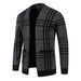 Herren neuer Herbst-Cardigan, gestreift, lockerer Pullover_voghion.com