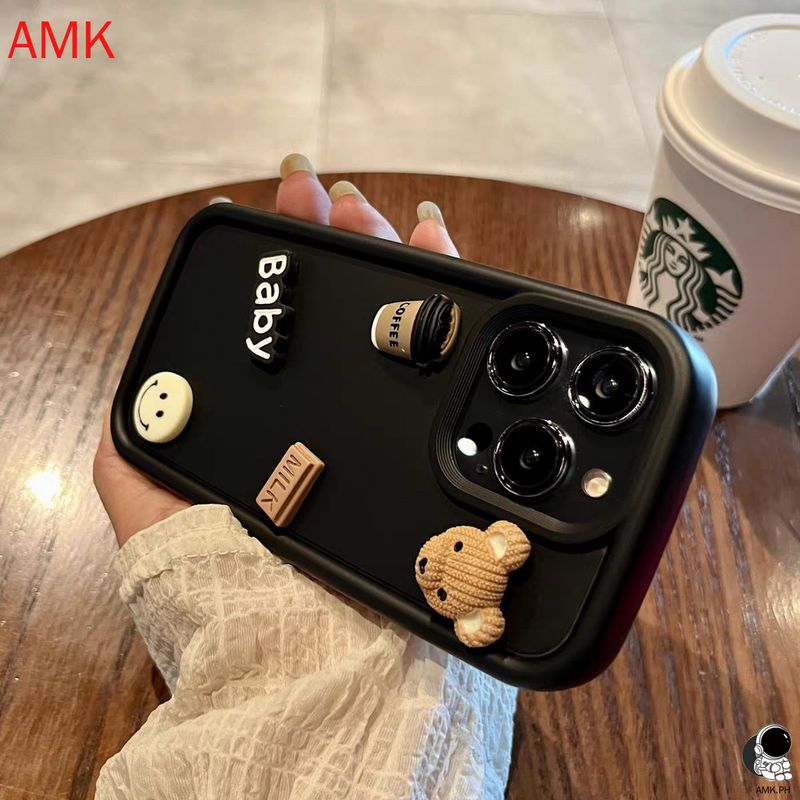 Et Xiaomi 13T 12T 11T Lite Poco C65 C40 F5 X5 F4 F3 X4 X3 GT NFC M5S M4 M3 Pro 5G gjennomsiktig baby kaffebjørn 3D-telefondeksel YX_voghion.com