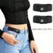 HOT 2pcs/set Keng Elastesch Fraen Männer Unisex Stretch Fir Hosen Jeans Casual Schnalle Gratis Upassbar Onsichtbar Gürtel_voghion.com