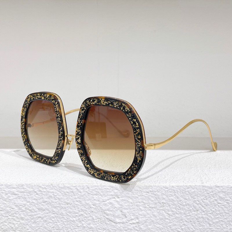 Märke Solglasögon Designer Kvinna Metall Tempelelement Utsmyckade Rund Båge SSON Anti-Uv400 Modeglasögon_voghion.com