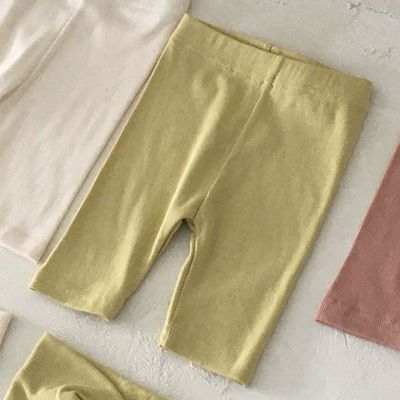 Korean baby toddler clothing, pure cotton, soft versatile, with a cropped bottom for babies. Simple and comfortable_voghion.com