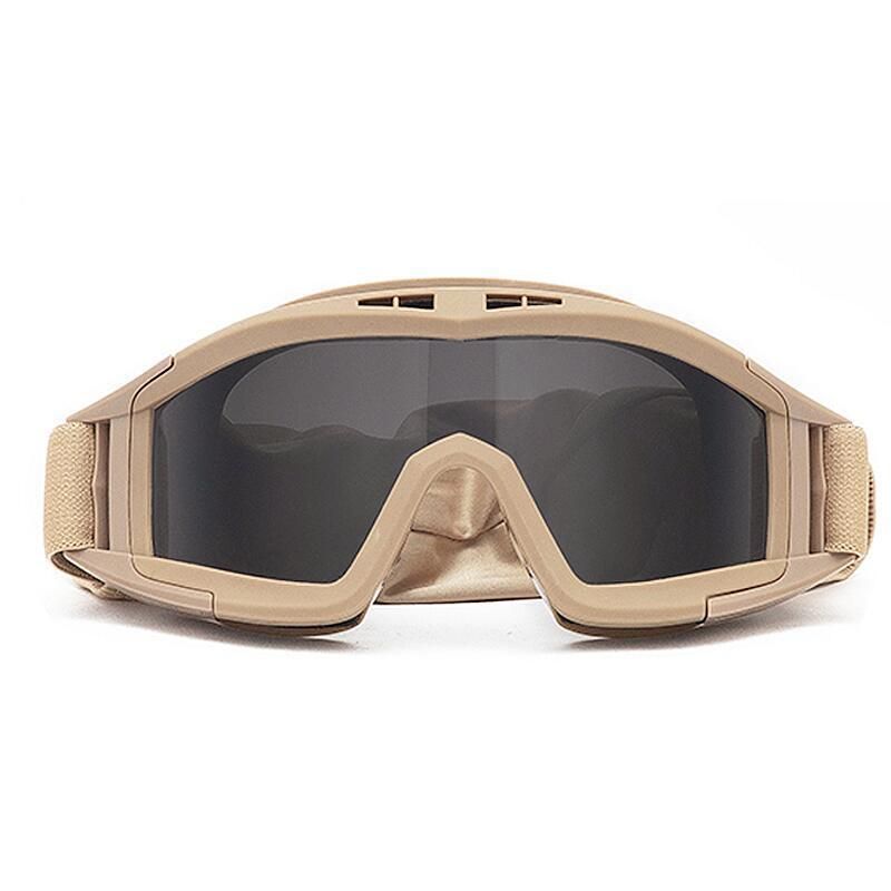 Utomhus Taktiska Desert Locust Army Fan Goggles CS Slagsäkra Sport Unisex Skottsäkra Glasögon för Herr_voghion.com