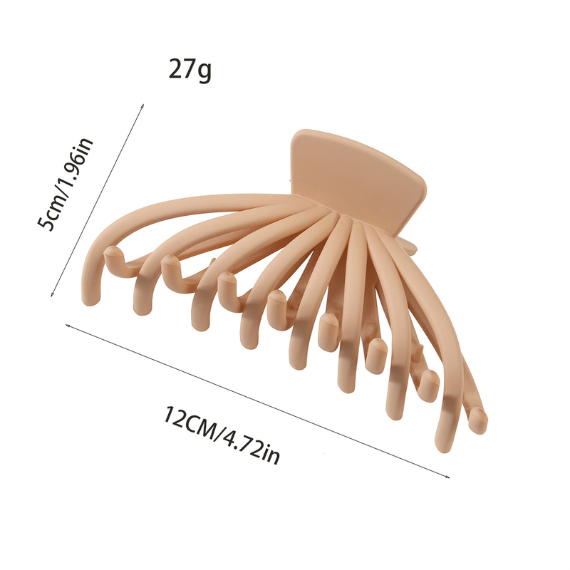 Large frosted grab clip keel Shark clip Octopus hair clip disc hair clip wholesale_voghion.com
