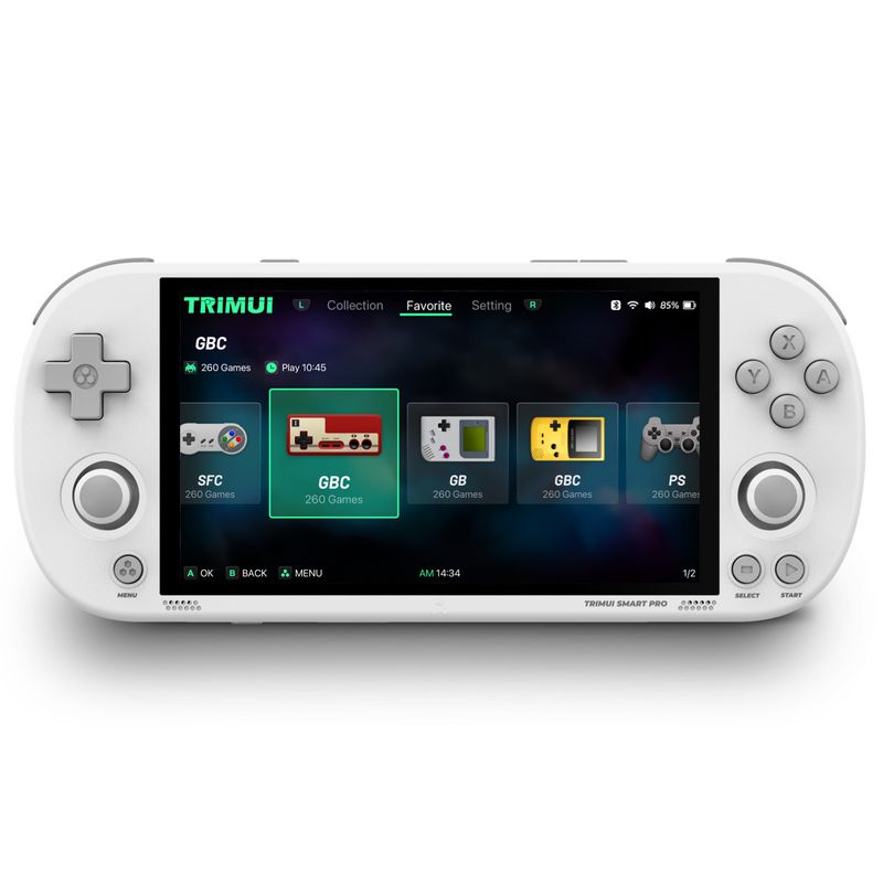 Heißer TRIMUI Player 4,96-Zoll-IPS-Bildschirm Linux-System Tragbare Handheld-Spielkonsole_voghion.com