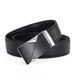 Men's Double-Sided Genuine Leather Belt With Automatic Buckle - Business & Formal Style (Custom Logo Available)_voghion.com