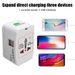 All In One Portable AU US UK EU Converter International Plug 2 USB Type C World Travel AC Power Adapter_voghion.com