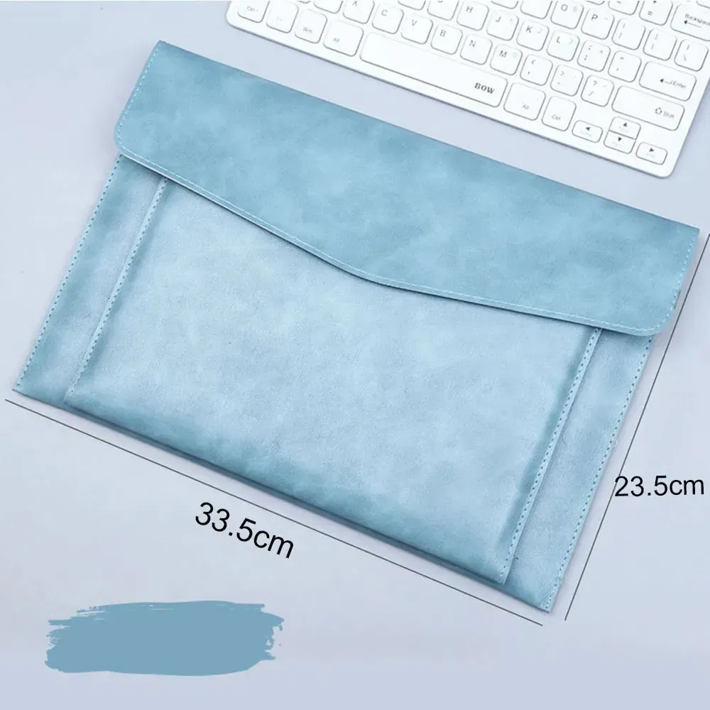 A4 File Folder Large Capacity Document Bag Business Briefcase Magnetic Button Waterproof Laptop Cases Office Organizer_voghion.com