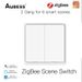 AUBESS 1/2/3/4 Gang Tuya ZigBee Smart Wireless Remote Szene Wand Schalter Push Button Controlle Über Alexa Google Hause_voghion.com