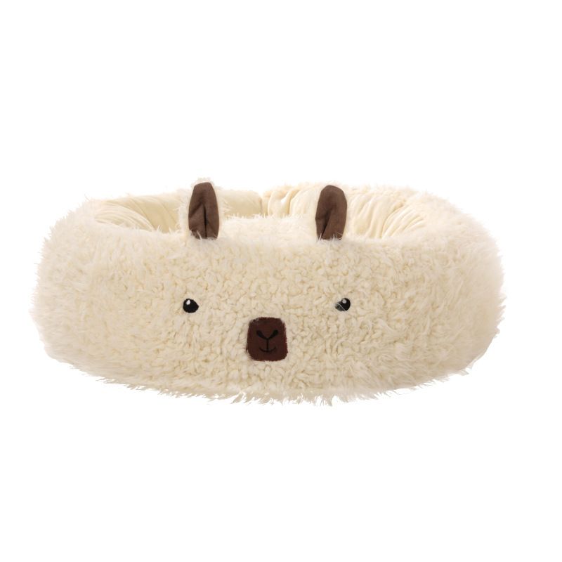 Nauja Alpaca Winter Warm Dog Deep Sleep Nest Prekės gyvūnams kačių sofa_voghion.com