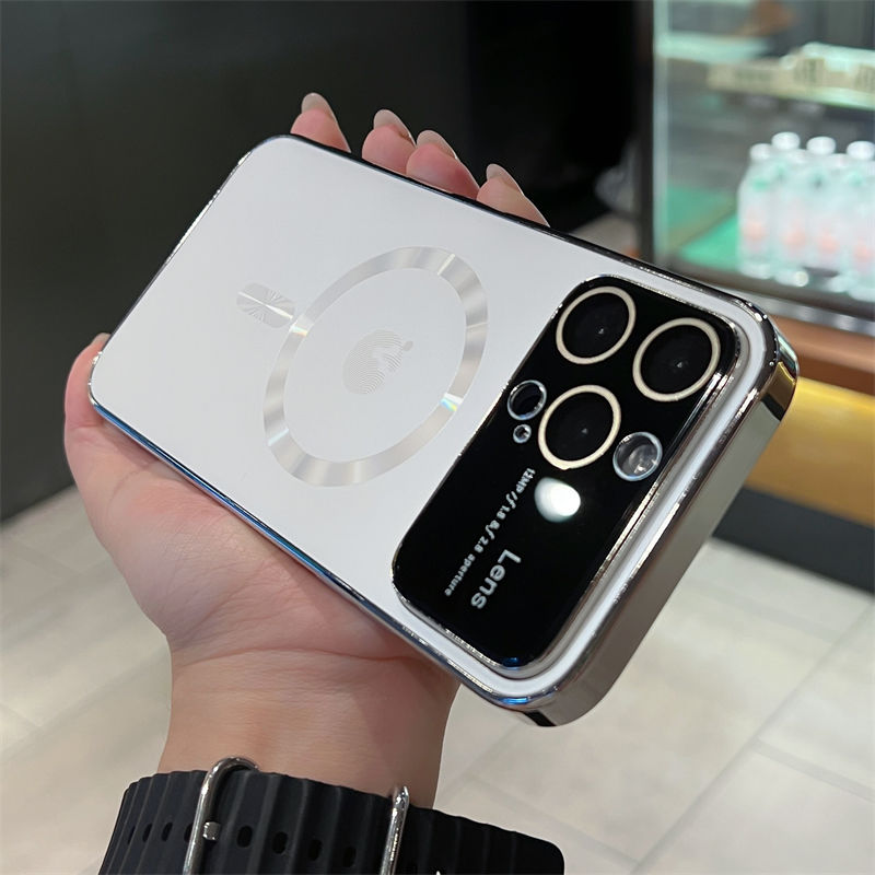 AG Nano Matte Magsafing Phone Case for iPhone 14 ProMax Plus 12 13 Pro Max 13 Luxury Magnetic Wireless Charging Shockproof Cover_voghion.com