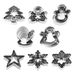 Stainless Steel Snowflake Christmas Tree Gingerbread Man DIY Baking Cookie Mold_voghion.com