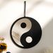 Ciondolo specchio acrilico Tai Chi Bagua in stile boemo cinese semplice decorazione della parete in legno per la casa decorazione dello specchio_voghion.com
