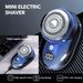 Mini rasoir électrique de poche pour hommes, rasoir portable USB, idéal pour les voyages_voghion.com