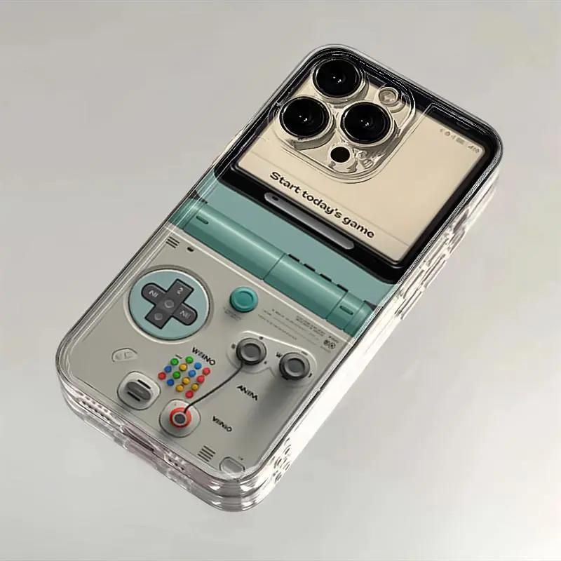 Handheld Game Console Suitable For IPhone 16 Cartoon 15 Plus Simple 14/13 Pro Max Phone Case_voghion.com