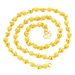 New For Men And Women, Fashionable Sand Face Solid Buddha Bead Necklace Plated With Thick Gold As A Head Accessory_voghion.com
