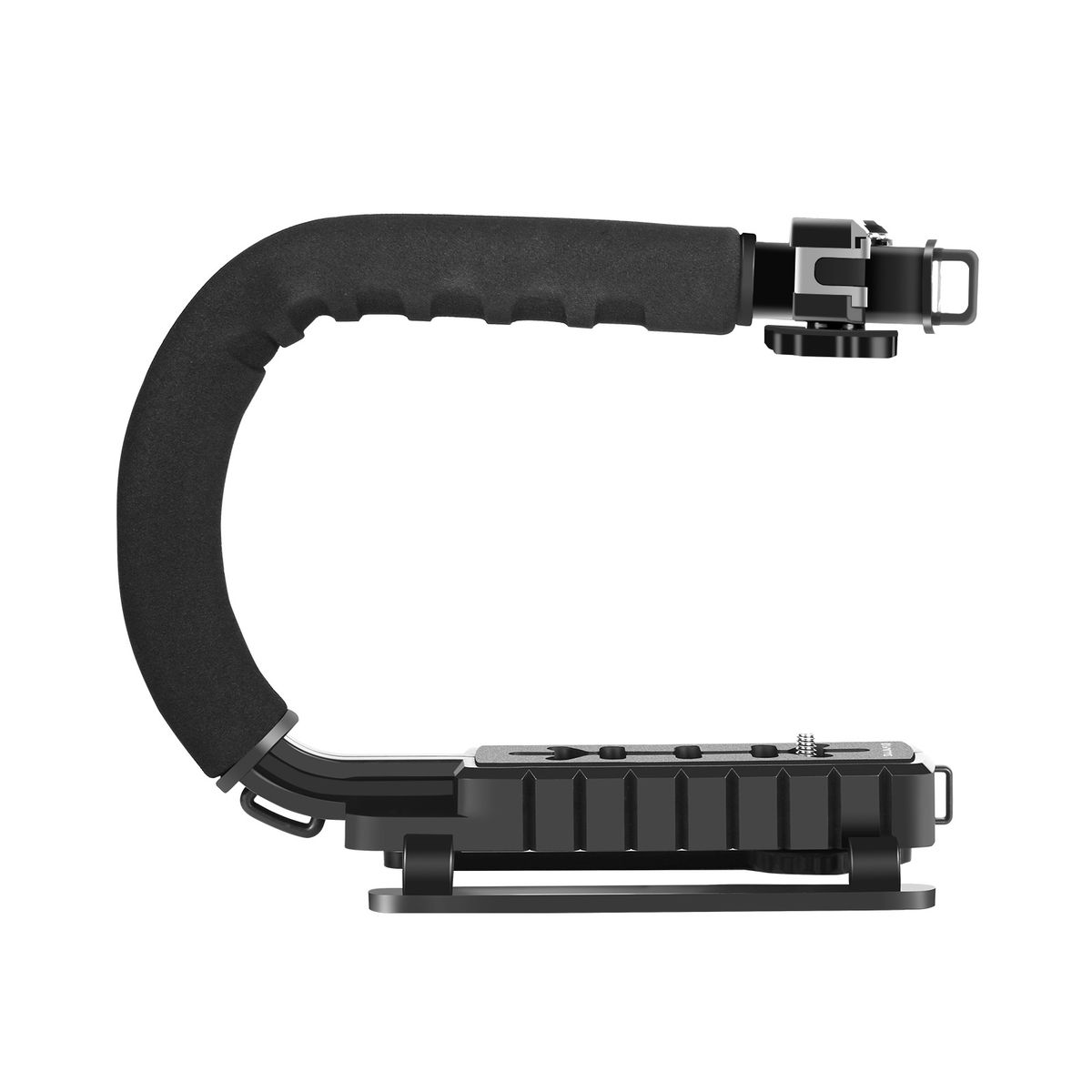 Puluz C-Shape Handheld SLR Stabilizer Bracket ABS Portable DV Camera Handle Grip Mount & Cold-Shoe For Steadycam U-Grip_voghion.com