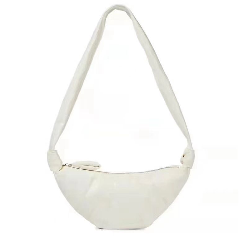 Lemaire Medium Horn 2024 Neue echte Leder Schaffell Song Große Kapazität Vielseitige One-Shoulder Crossbody Tasche_voghion.com