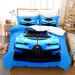 Juego de cama con impresión digital y edredón de cuatro piezas de Three Speed Racing personalizado_voghion.com