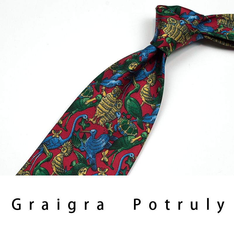 Men's Ties & Handkerchiefs replacement burgundy second-hand coffee color imported quality mulberry silk printed silk paisley men's tie extra wide_voghion.com