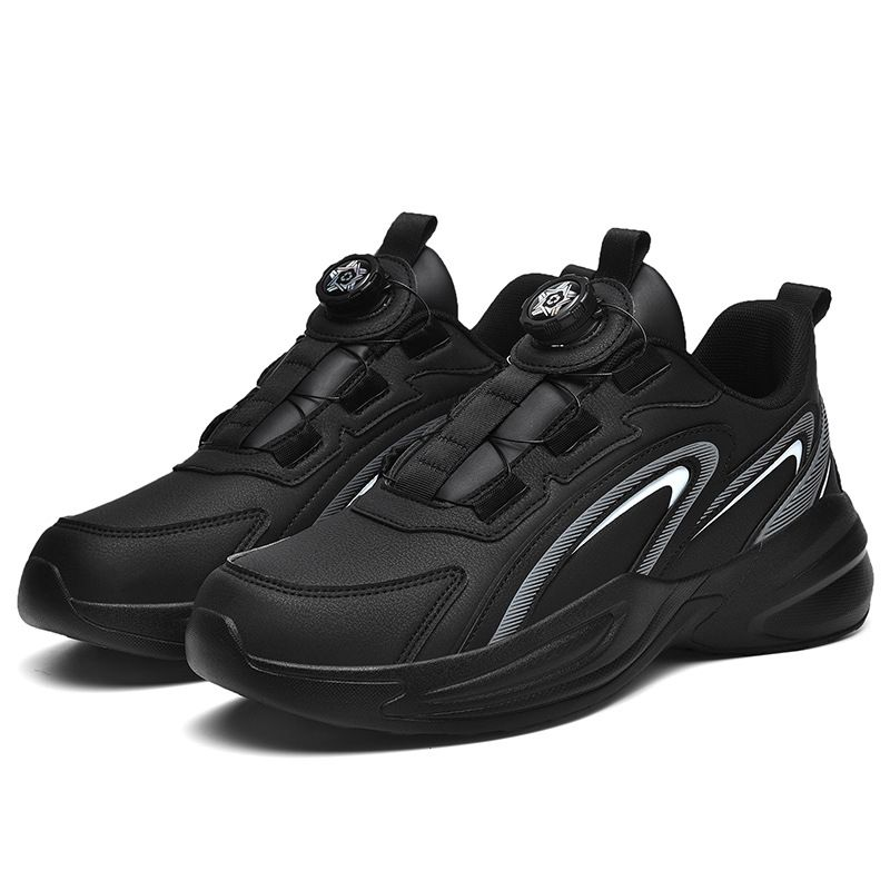 Herbst Winter wasserdichte Herren Leder Sportschuhe, 46 rotierenden Knöpfen, 47 Casual Running für männliche und_voghion.com