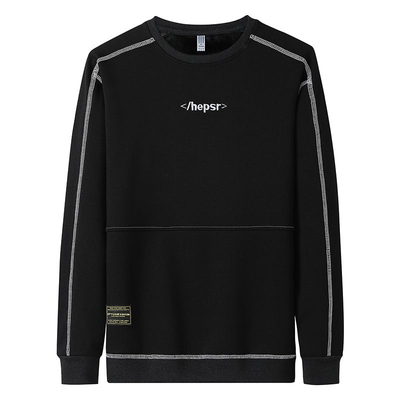 Kapuzenpullover für Herren, Frühling und Herbst, dieses Jahr, Rundhalsausschnitt, Herbst- und Wintermode, langärmeliges Oberteil und dicke Fleece-Unterschicht_voghion.com