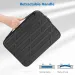 NIDOO Carrying Case Hard Shell Protective Laptop For 13 14 Notebook Waterproof Shockproof Computer Bag Black 240724_voghion.com