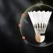 12-Pack Badminton Shuttles Durable Windproof Stable Elastic Unbreakable White Feather High Elasticity Indoor Outdoor_voghion.com