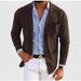 CT 2025 Men's Spring Business Two-Button Blazer Jacket Plus Size Casual Suit_voghion.com