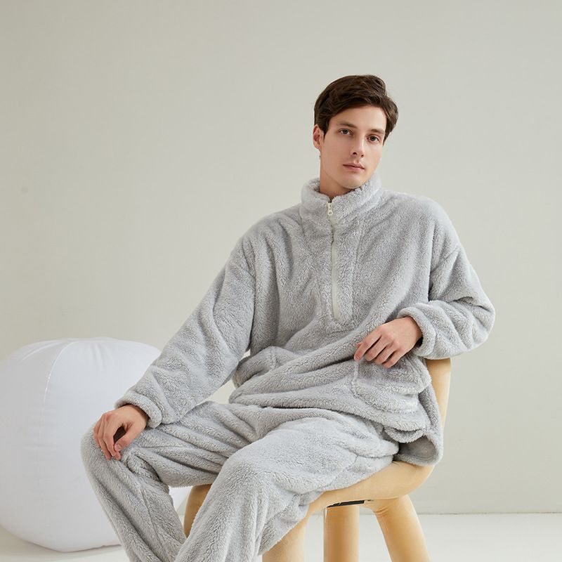 Autumn And Winter Pajamas Couple Loungewear Pullover To Keep Warm And Comfortable_voghion.com