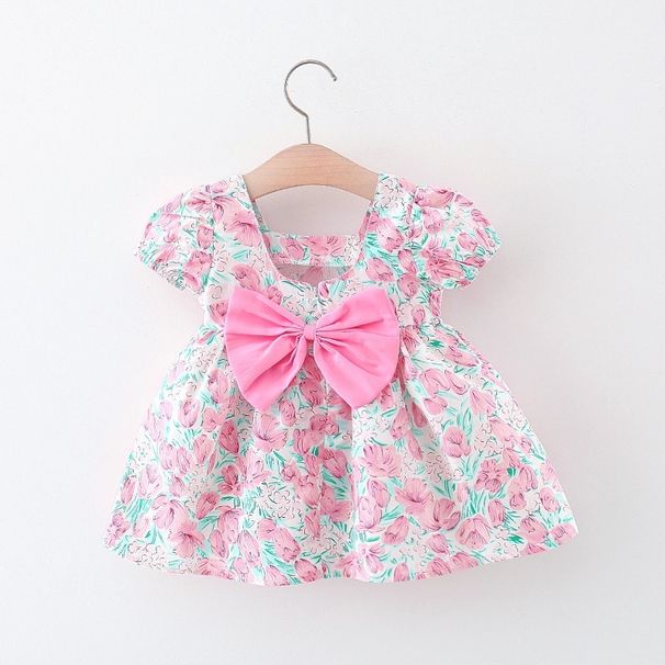 Baby Dress Summer Flower Princess Dress for Kids Girl Cotton Beach Clothes_voghion.com