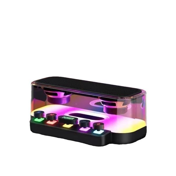 Mini subwoofer Bluetooth per esterni, per la casa, da tavolo, con luce colorata, piccolo altoparlante, all'ingrosso dalla fabbrica_voghion.com