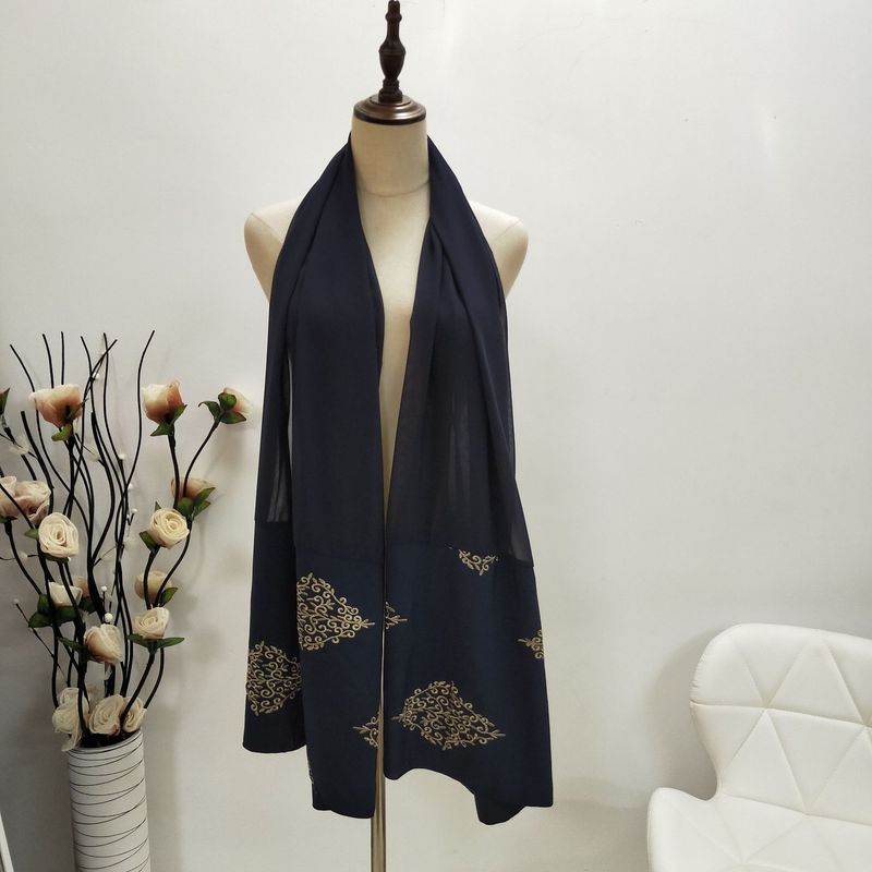 Women's fashion casual gold line positioning heavy embroidery cardigan robe_voghion.com