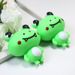 Squishies in schiuma, giocattoli di decompressione a forma di rana, rimbalzo lento, rana solitaria, divertimento a pizzico, giocattoli carini e divertenti_voghion.com