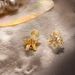 Light Luxury High-End Thick Gold-Plated Starfish Zircon Stud Earrings - Sterling Silver Posts For Women’s Ocean-Inspired Style_voghion.com