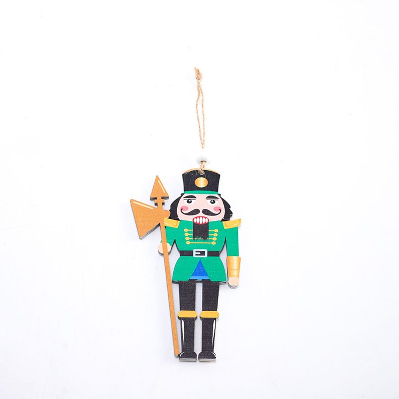 Grenzüberschreitender Weihnachtsschmuck: Hängende Nussknackerfiguren aus Holz, Soldatenmotiv, traditionelle Weihnachtsdekoration_voghion.com