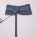 Cintura decorativa in denim per donna, abito, camicia, ampia cintura, versione coreana trendy e versatile_voghion.com