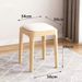 Solid Wood Stool For Home Use, Stackable Soft Cushion Bench, Living Room Wooden Low Simple Modern Small Square Stool,_voghion.com
