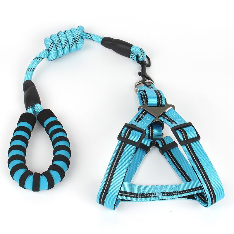 Reflective For Small Medium Large Dogs Chain Walking Chest Harness Dog Leash Pet_voghion.com