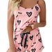 Ensemble de pyjamas de beauté intimes pour femmes, short à bretelles imprimé d'été, vêtements de maison, pyjamas_voghion.com