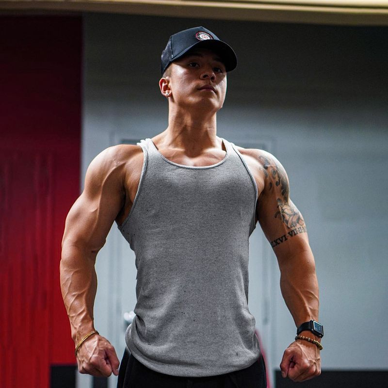 Men's Training Tank Top Sleeveless Athletic Casual Fashion_voghion.com