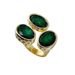Anillo de jade chapado en oro Rongyu: un anillo elegante y elegante._voghion.com