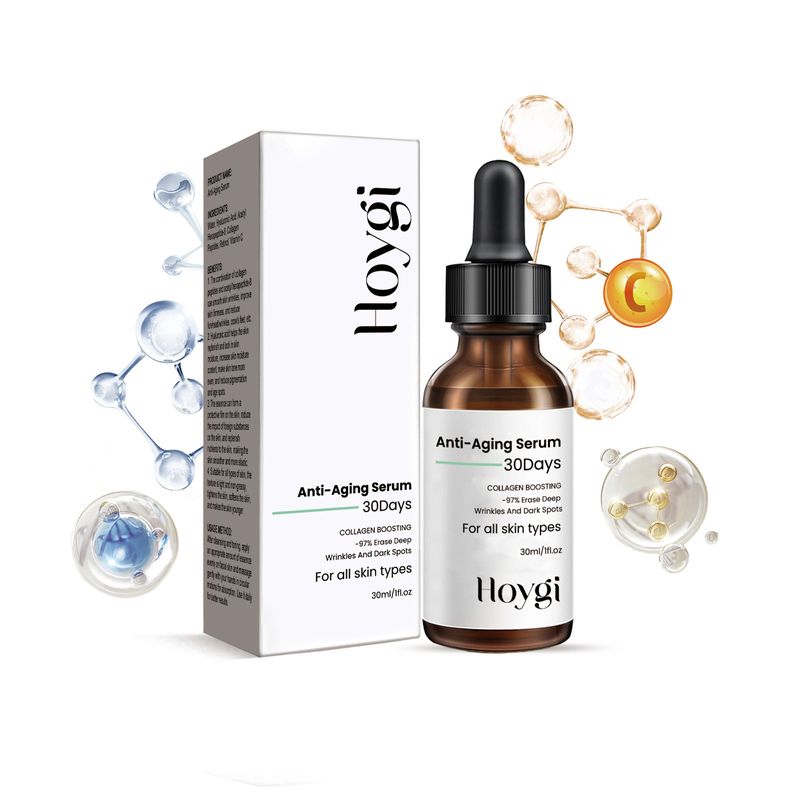 Hoygi Gør hudtonen lysere, udglatter fine linjer i ansigtet, fugter og udglatter huden, Anti-aging essens_voghion.com