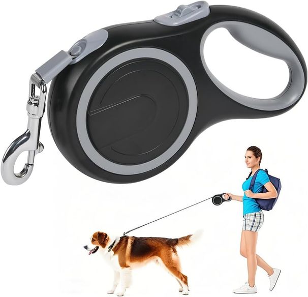 Rollleine Für Hunde Hundeleine Für Kleine Große Hunde 360° Verhedderungsfreier Ausziehbar Mit Anti-Rutsch-Griff Schnellbremskno Einziehbar Dog Leash_voghion.com