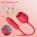 TLUDA Rose Toy Tongue Vibrator With G Spot Vibrator Vibrating Egg For Women Red_voghion.com