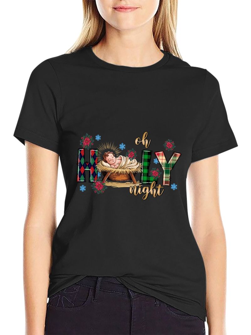 Frühling und Sommer neue Damenmode aus Europa und Amerika, lockere Oberteile, bedruckte Damen-T-Shirts_voghion.com