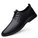 Dünne Lederschuhe für Herren, elegante Herrenschuhe aus weichem Leder, Riemen und einlagigem Leder, lässige Herrenschuhe_voghion.com